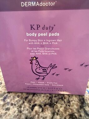 DERMADOCTOR KP Duty Body Peel Pads, 10-Pk sealed box